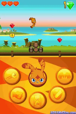 Moshi Monsters: Katsuma Unleashed gameplay screenshot on DS