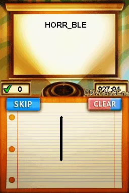 My Word Coach gameplay screenshot on DS