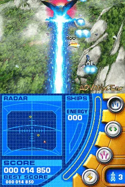 Nanostray gameplay screenshot on DS