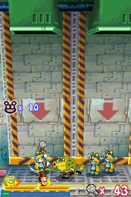 Nicktoons: Attack of the Toybots gameplay screenshot on DS
