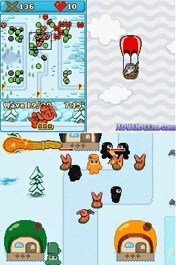 Ninjatown gameplay screenshot on DS
