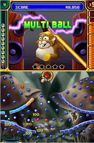 Peggle gameplay screenshot on DS