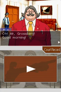 Phoenix Wright: Ace Attorney – Trials and Tribulations gameplay screenshot on DS