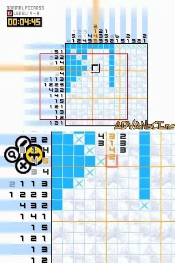 Picross DS gameplay screenshot on DS