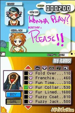 Ping Pals gameplay screenshot on DS