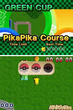 Pokémon Dash gameplay screenshot on DS