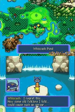 Pokémon Mystery Dungeon: Blue Rescue Team gameplay screenshot on DS