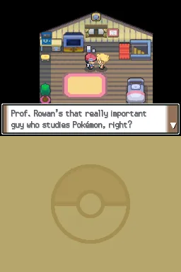 Pokémon Platinum gameplay screenshot on DS