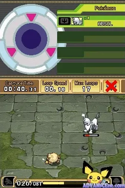 Pokémon Ranger: Guardian Signs gameplay screenshot on DS