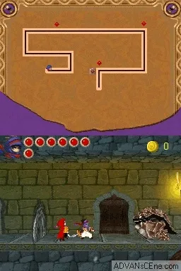 Prince of Persia: The Fallen King gameplay screenshot on DS