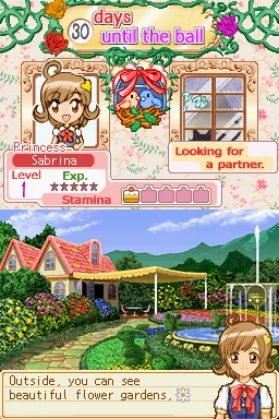 Princess Debut gameplay screenshot on DS