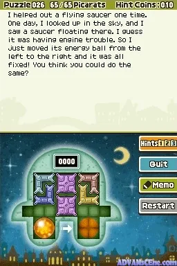 Professor Layton and the Last Specter gameplay screenshot on DS