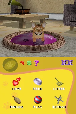 Purr Pals gameplay screenshot on DS