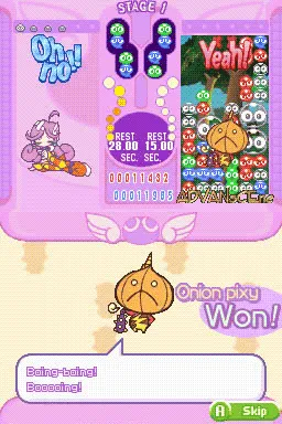 Puyo Pop Fever gameplay screenshot on DS