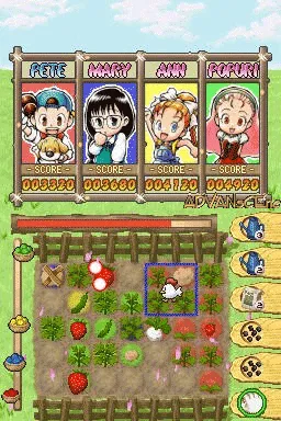 Puzzle de Harvest Moon gameplay screenshot on DS