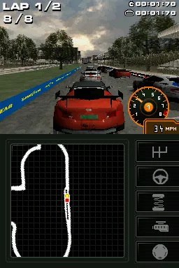 Race Driver: Grid gameplay screenshot on DS