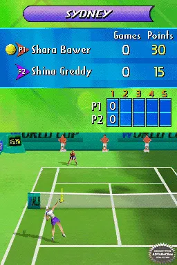 Rafa Nadal Tennis gameplay screenshot on DS