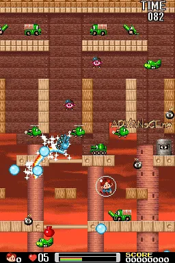 Rainbow Islands Revolution gameplay screenshot on DS