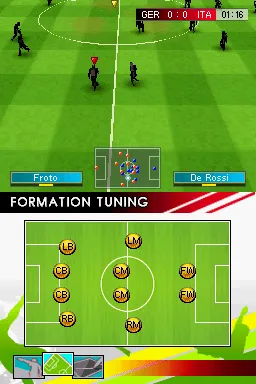 Real Football 2009 gameplay screenshot on DS