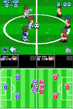 River City Soccer Hooligans gameplay screenshot on DS