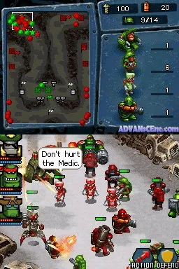 Robocalypse gameplay screenshot on DS