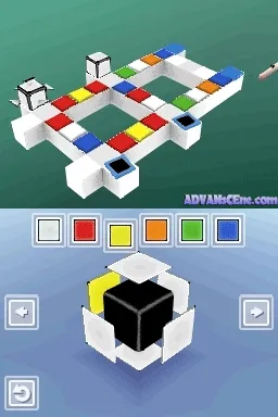 Rubik's Puzzle World gameplay screenshot on DS