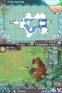 Rune Factory 3 gameplay screenshot on DS