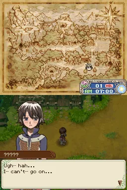Rune Factory: A Fantasy Harvest Moon gameplay screenshot on DS