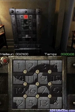Safecracker: The Ultimate Puzzle Adventure gameplay screenshot on DS