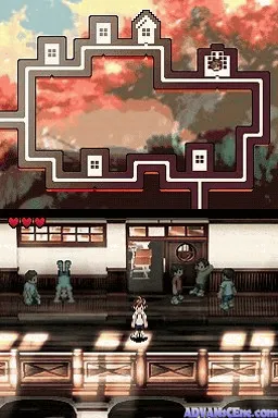 Sakura Note: Ima ni Tsunagaru Mirai gameplay screenshot on DS