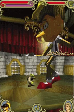 Shrek the Third gameplay screenshot on DS