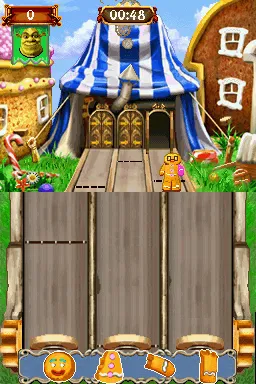 Shrek's Carnival Craze gameplay screenshot on DS
