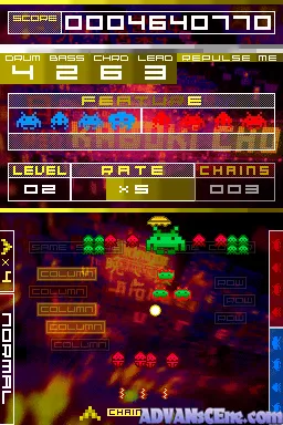 Space Invaders Extreme gameplay screenshot on DS