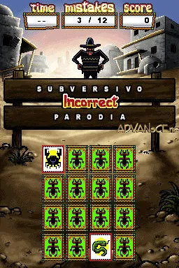Spanish for Everyone! gameplay screenshot on DS