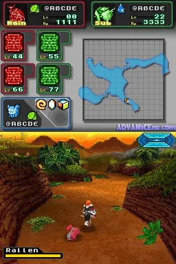 Spectrobes: Beyond the Portals gameplay screenshot on DS
