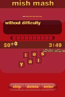 Spelling Challenges and More! gameplay screenshot on DS