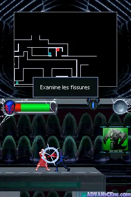 Spider-Man: Edge of Time gameplay screenshot on DS