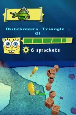 SpongeBob SquarePants: Plankton's Robotic Revenge gameplay screenshot on DS