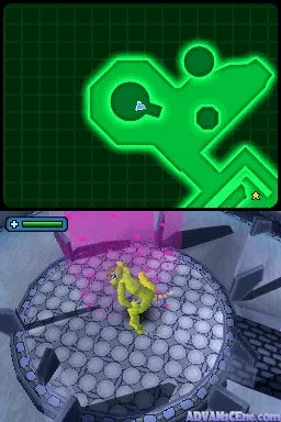 Spore Hero Arena gameplay screenshot on DS
