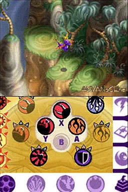 Spyro: Shadow Legacy gameplay screenshot on DS