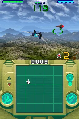 Star Fox Command gameplay screenshot on DS