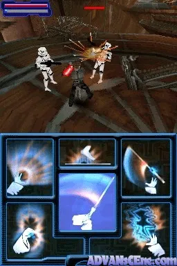 Star Wars: The Force Unleashed gameplay screenshot on DS
