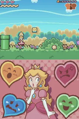 Super Princess Peach gameplay screenshot on DS