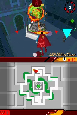 Superman Returns gameplay screenshot on DS