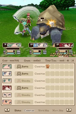 Tales of Innocence gameplay screenshot on DS