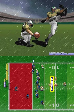 Tecmo Bowl: Kickoff gameplay screenshot on DS