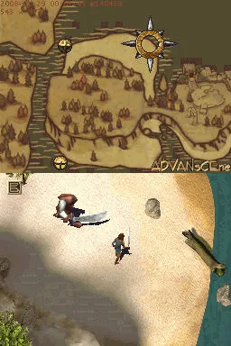 The Chronicles of Narnia: Prince Caspian gameplay screenshot on DS