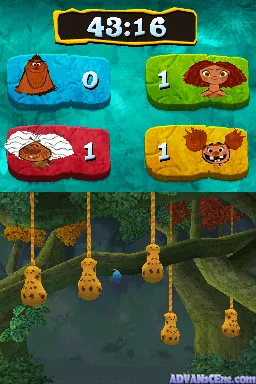 The Croods: Prehistoric Party! gameplay screenshot on DS