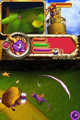 The Legend of Spyro: The Eternal Night gameplay screenshot on DS