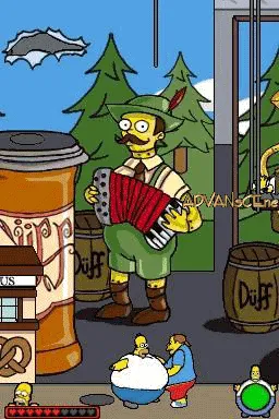 The Simpsons Game gameplay screenshot on DS